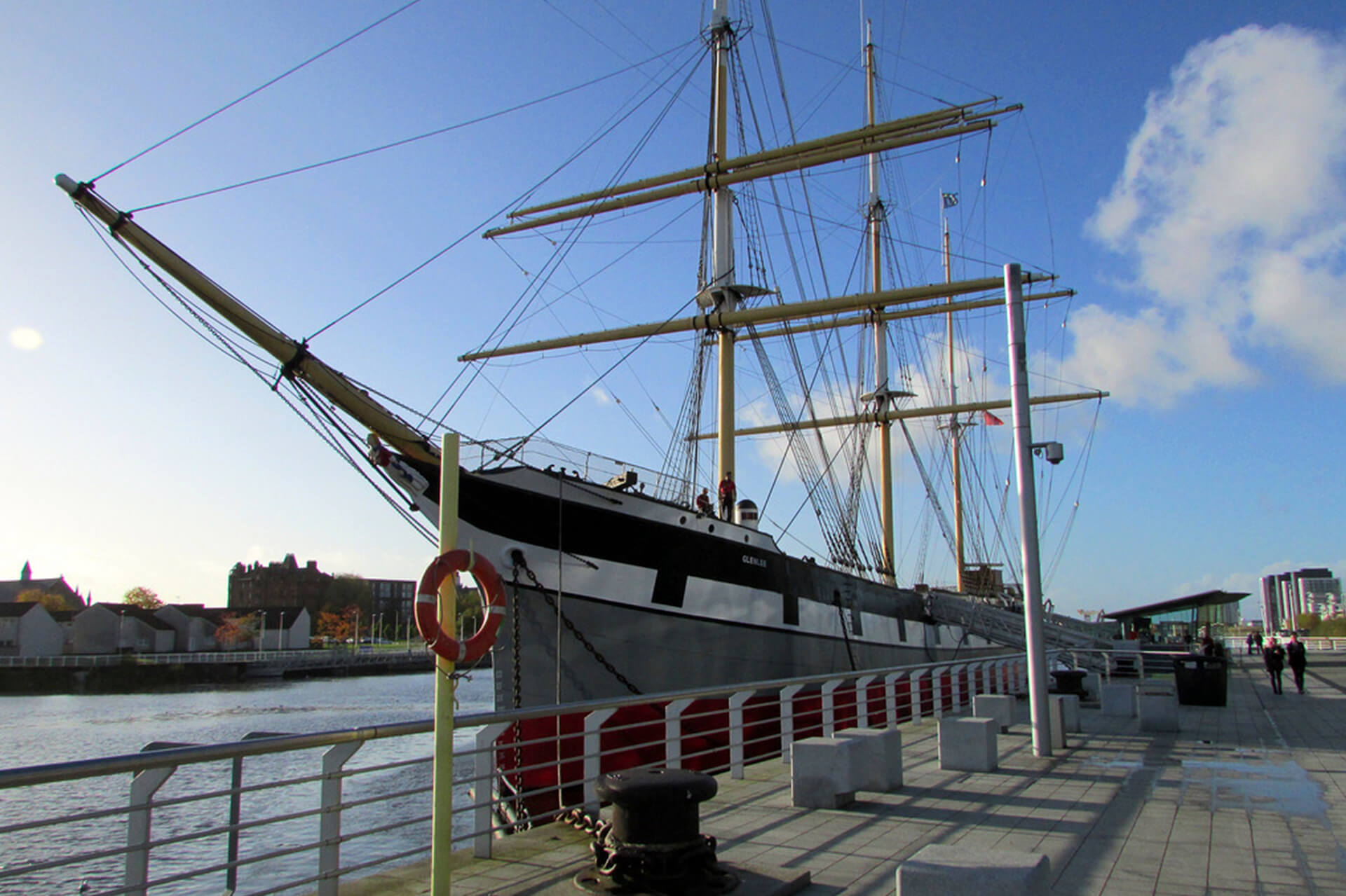 the tall boat at glasgow transport museum